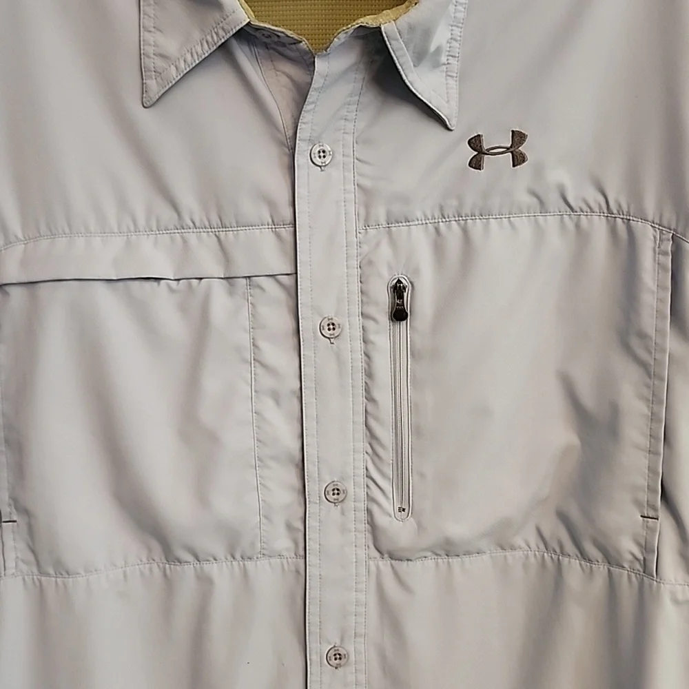 Under Armour Light Blue Short Sleeve Shirt - Picture 2 of 9